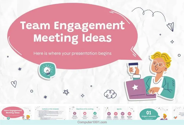 Teamwork PPT Template Team Engagement Meeting Ideas Teamwork PPT Template Team Engagement Meeting Ideas