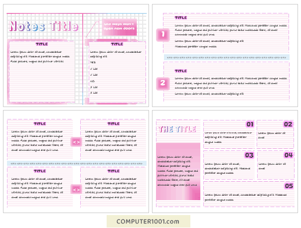 Gradient Color - Catatan Aesthetic Notes Template Word Gradient Color - Catatan Aesthetic Notes Template Word