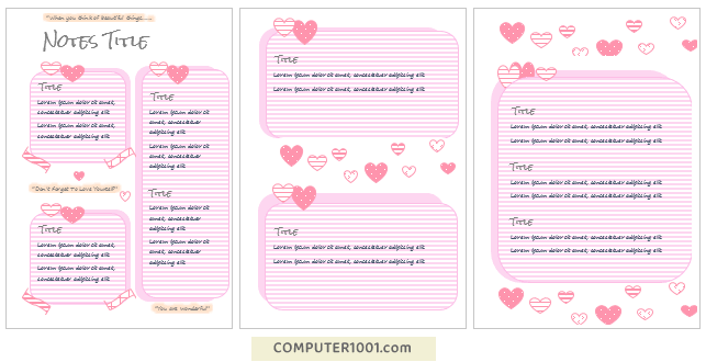 Love Yourself Washi Tape - Catatan Aesthetic Notes Template Word Love Yourself Washi Tape - Catatan Aesthetic Notes Template Word
