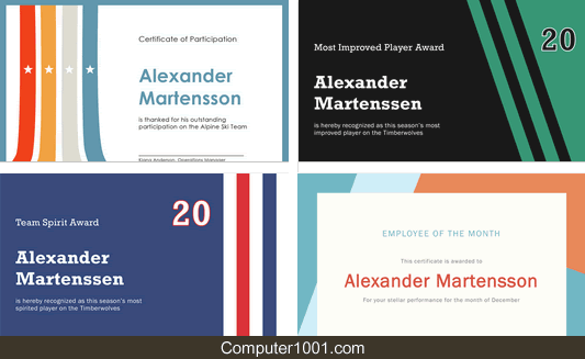 Template Sertifikat Word dan PowerPoint - Microsoft Office