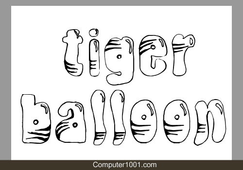 Tiger Balloon Font