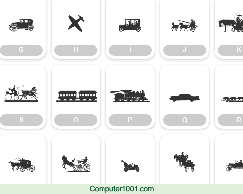 Transportation Dings Font