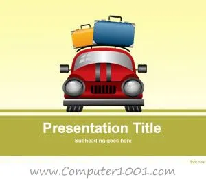 Travel Luggage PowerPoint Template