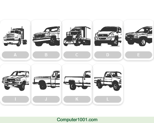 Trucks for Judy *S* Font Gambar Truk