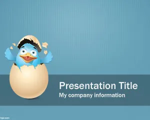 Twitter Background PowerPoint - Template Power Point Lucu