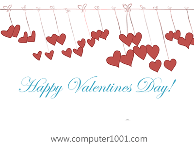 Valentine's Day Card With Animated Hearts