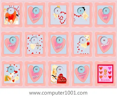 Valentine's Day Countdown Calendar