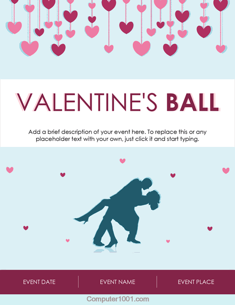 Template Word Valentine's Day Flyer Template Word Valentine's Day Flyer
