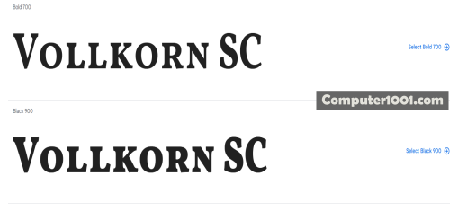 Vollkorn SC “Download