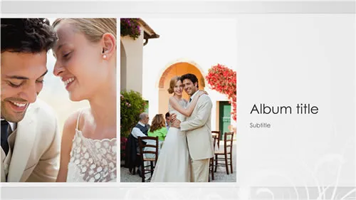 Wedding Photo Album, Silver Baroque Design (Widescreen) Wedding Photo Album, Silver Baroque Design (Widescreen)