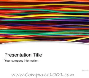 Wires and Cables PowerPoint Template Wires and Cables PowerPoint Template