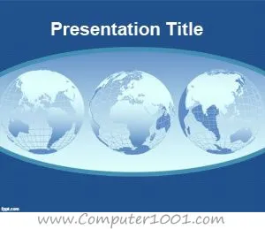World Continents PowerPoint Template