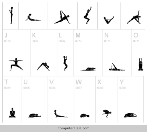 Font Gambar Yoga
