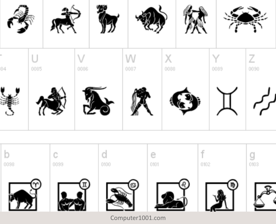 Font Zodiac Mix