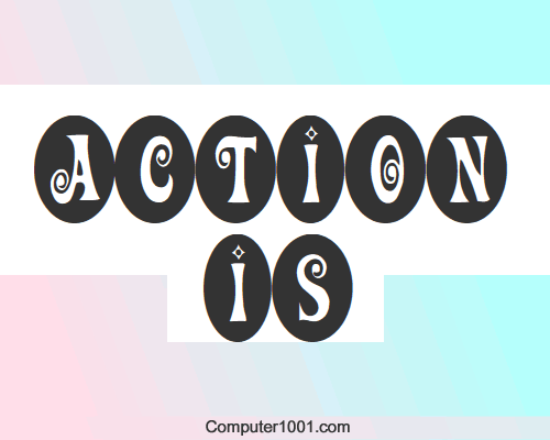 Font Bulat Action Is: The Sequel