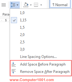 Add Remove Space Paragraph