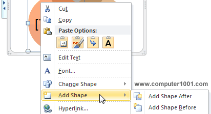 Add Shape - menambah lingkaran baru pada Diagram Venn