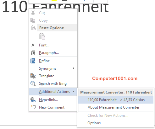 Pilih Additional Actions