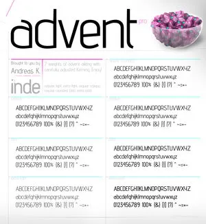 Advent - Font Advent - Font