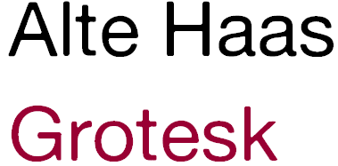Alte Haas Grotesk - Font Alte Haas Grotesk - Font