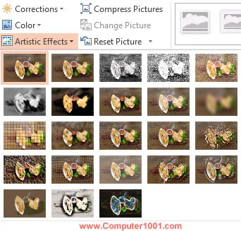 Artistic Effects PowerPoint 2013 Artistic Effects PowerPoint 2013