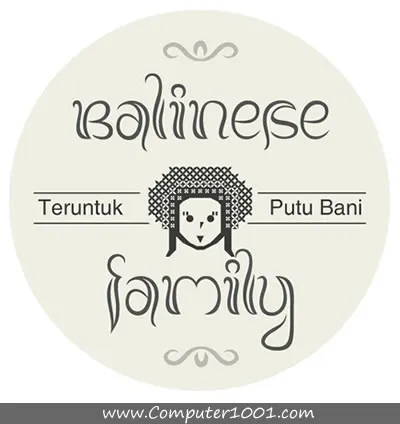 Font Balinese Family