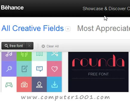 Situs Download Font Gratis Behance