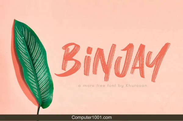 Font Tulisan Tangan Binjay