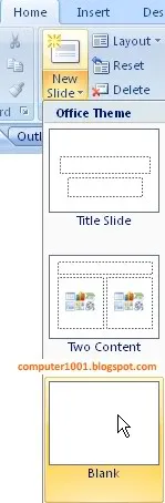 Blank Slide PowerPoint Blank Slide PowerPoint
