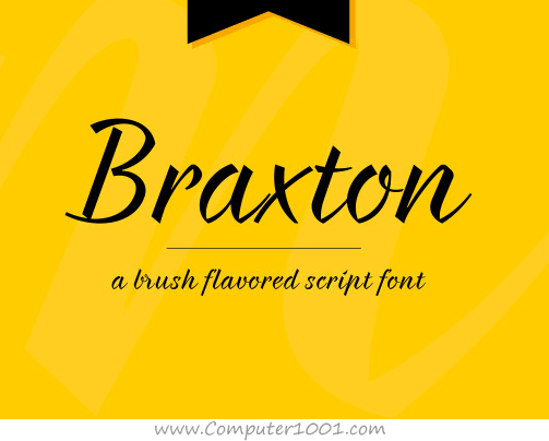 Braxton Download font keren Braxton