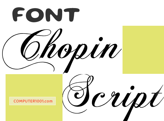 Chopin Script Font Kaligrafi Font Kaligrafi Chopin Script
