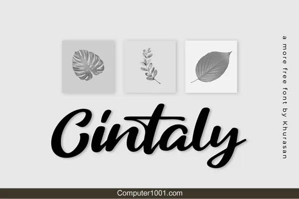 Font Tulisan Tangan Cintaly