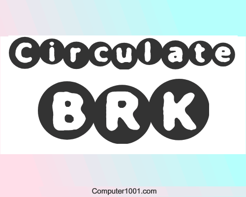 Font Bulat Circulate (BRK)