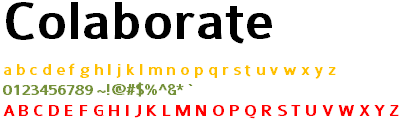 Colaborate - Font Colaborate - Font