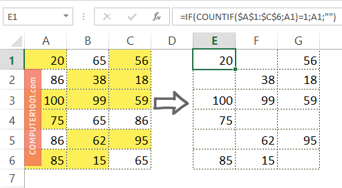 Contoh ambil data unik pada beberapa kolom Excel Contoh ambil data unik pada beberapa kolom Excel