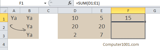Auto Fill untuk teks dan formula Excel