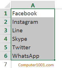 Contoh data untuk Custom List Contoh data untuk Custom List