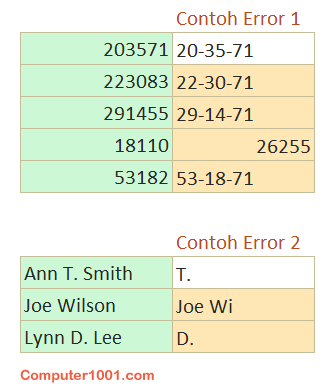 Contoh error flash fill Contoh error flash fill