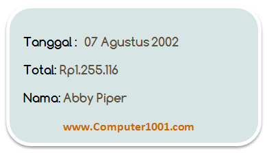 Format Teks pada Data Mail Merge Format Teks pada Data Mail Merge