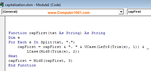 Contoh function macro Excel (UDF)