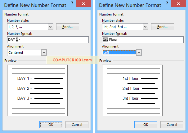 Contoh Settingan Format Numbering Baru Contoh Settingan Format Numbering Baru