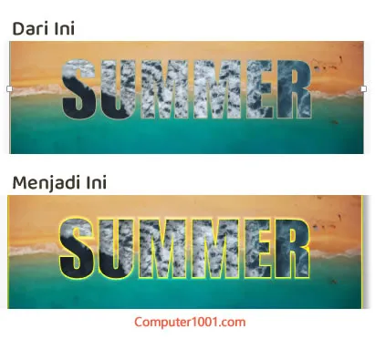 Contoh Shape Styles pada Teks Contoh Shape Styles pada Teks