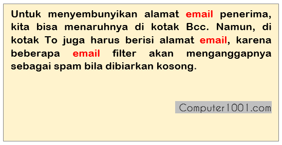 Tulisan email dengan warna merah Tulisan email dengan warna merah