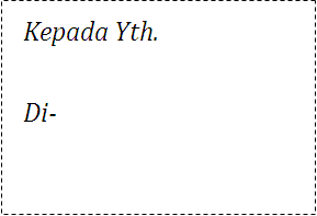 Dokumen Master mail merge Dokumen Master mail merge