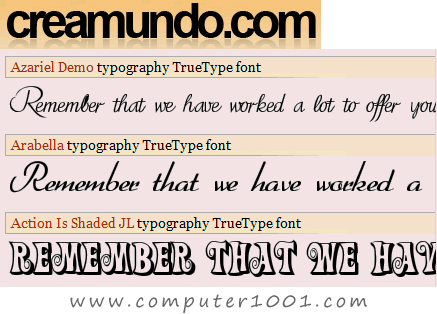 Situs Download Font Gratis Creamundo.com