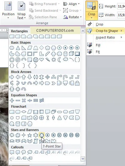 Crop to Shape Microsoft Word 2010 Crop to Shape Microsoft Word 2010