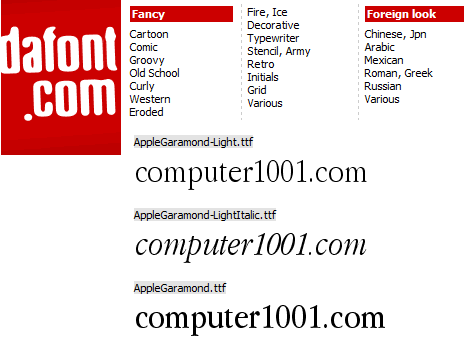 Situs Download Font Gratis Dafont
