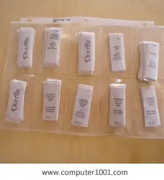 Clothing tag maker machine
