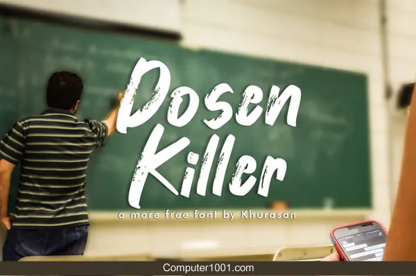 Font Tulisan Tangan Dosen Killer