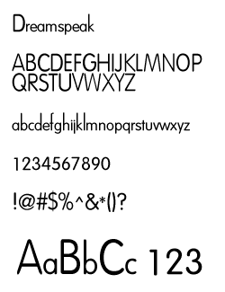 Dreamspeak - Font Dreamspeak - Font